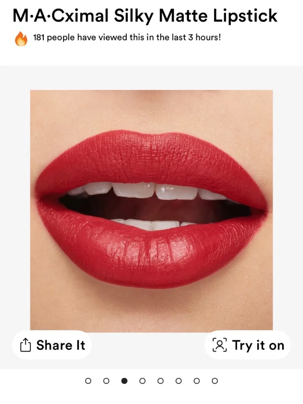 MAC Silky Matte Lipstick #665 Ring the Alarm